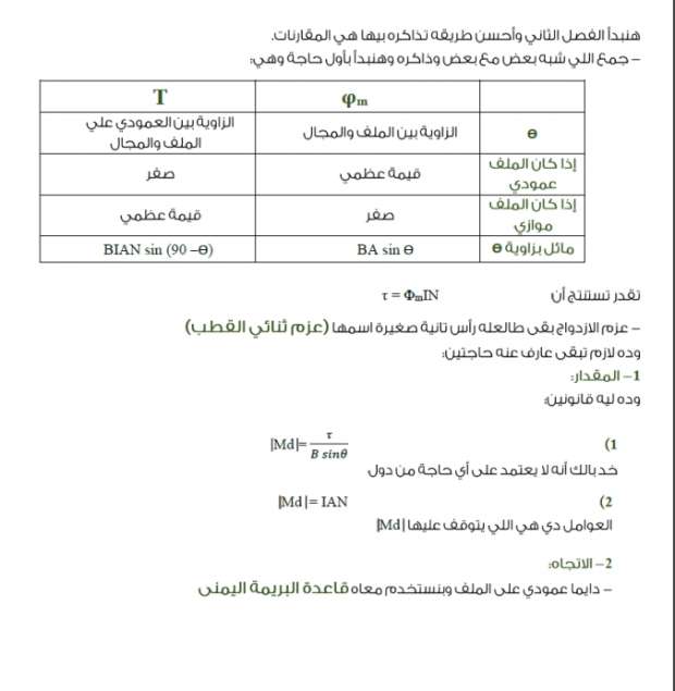 مراجعة في مادة الفيزياء ”الأسئلة المتوقعة والإجابات”